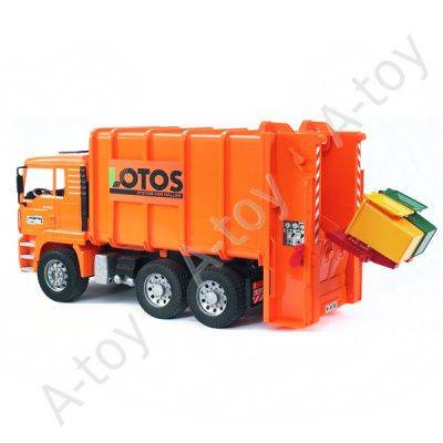 купить Bruder Мусоровоз MAN оранжевый