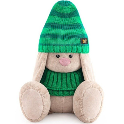 купить Budi Basa, Зайка Ми в зеленой шапке и снуде (большой, 23 см), SidM-370