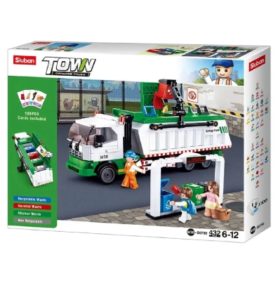 купить Конструктор Sluban "Мусоровоз" серия Город  432 дет. M38-B0780