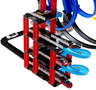 купить Автотрек-парковка АВТОГРАД - Крутая петля (с запуском, 2 в 1, с 10 машинами), 7621756