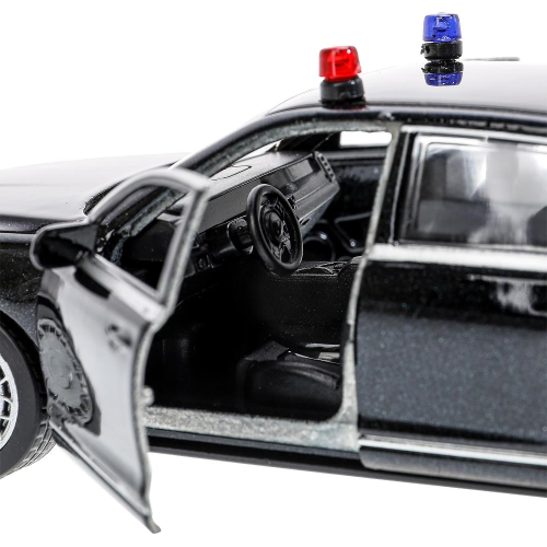 купить Машина металлическая инерционная Технопарк  АУРУС СЕНАТ (13,5 см, свет-звук)  черная