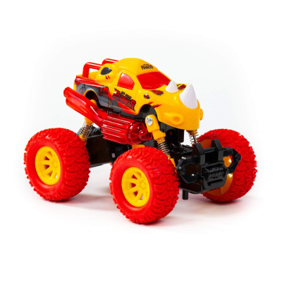 купить "Монстр РАЛЛИ" - "Носорог", автомобиль инерционный, Полесье, со светом и звуком,в коробке 78841