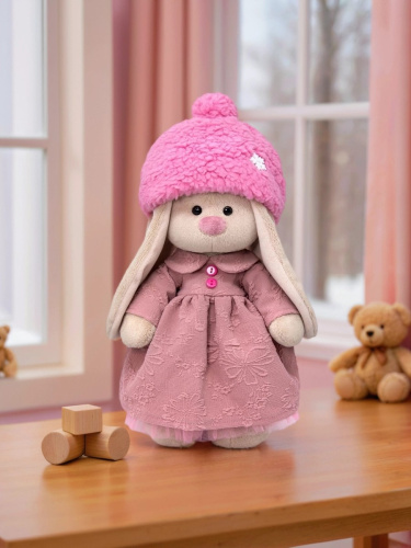 купить Мягкая инрушка Budi Basa Зайка Ми в платье и меховой шапке (малый)
