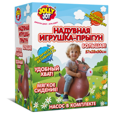 купить Попрыгун надувной "Лошадка", JOLLY JOT (ДЖОЛЛИ ДЖОТ), ПВХ, насос, 57х28х50 см