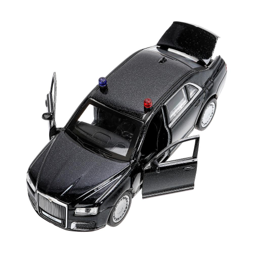 купить Машина металлическая инерционная Технопарк  АУРУС СЕНАТ (13,5 см, свет-звук)  черная