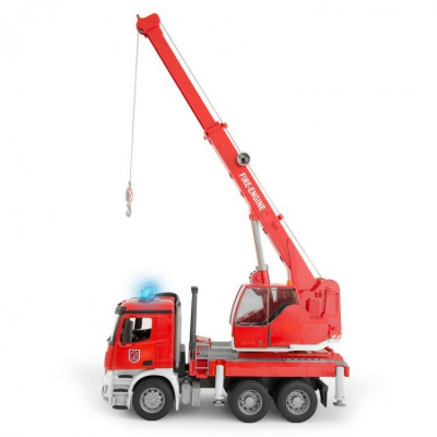 купить Bruder 03-675 Пожарная машина - Автокран MB Arocs со звуком и светом