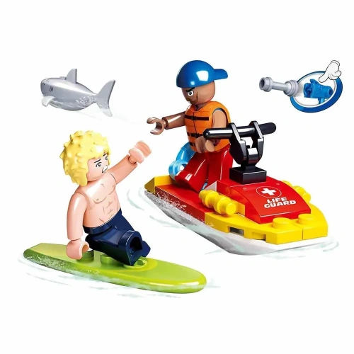 купить Конструктор Скутер, Sluban серия Город: Пляжный патрульа, M38-B0668