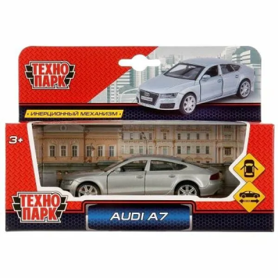 купить Машинка металлическая инерционная Технопарк Audi a7, 11 см серебристая