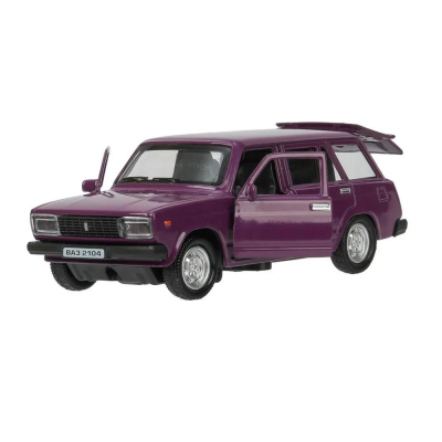 купить Машинка металлическая инерционная Технопарк LADA  2104 длина 10,5 см, баклажан