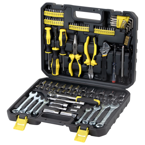 купить Набор инструментов для автомобиля,122 предмета, пластиковый кейс, ГРАНДМАСТЕР