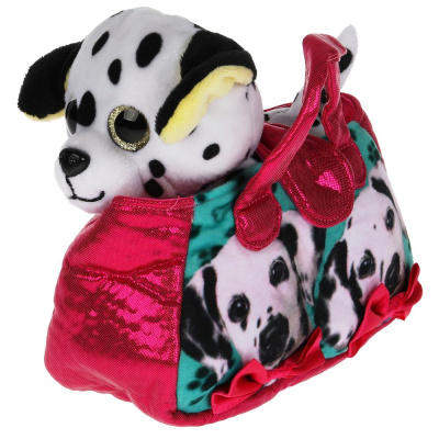 купить Мой питомец, Мягкая игрушка Далматин в модной сумочке, CT-AD201041-19