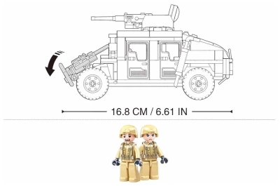 купить Конструктор Sluban Штурмовая машина Hammer H1, M38-B0837 