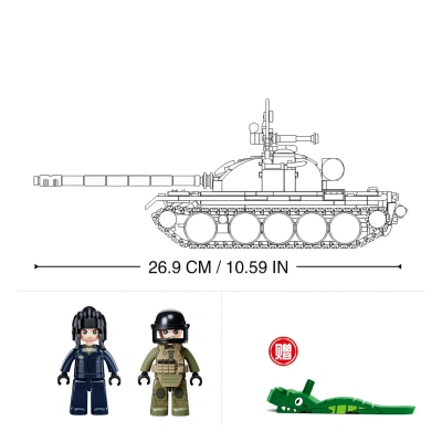 купить Конструктор Sluban "Танк T54C" (604 дет.) M38-B1135