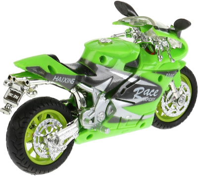 купить Технопарк, Модель пластиковая СУПЕРБАЙК (13,5 см, свет-звук, жёлтый), ZY025296-R-Y