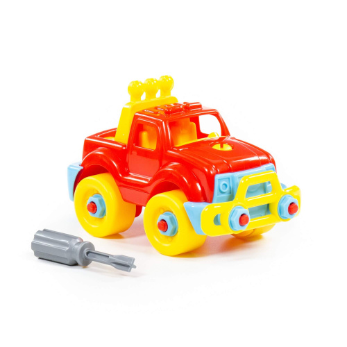 купить Полесье, Конструктор-транспорт "Джип" (22 элемента) (в пакете), 78216