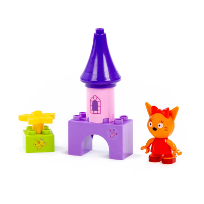 купить Конструктор Полесье "Макси" - "Три кота. Карамелька и башня", 6 эл.