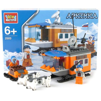 купить Город мастеров, Конструктор Арктика:Полярная станция с фигурками (196 деталей), UU-2503-R