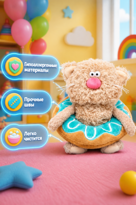 купить Мягкая игрушка Budi Basa Кот Какао Коллекция "Десерт"