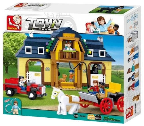 купить Конструктор Лошадиная ферма, Sluban серия Город ферма, M38-B0560