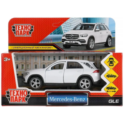 купить Машинка металлическая инерционная Технопарк MB gle 2018, 12 см. белая