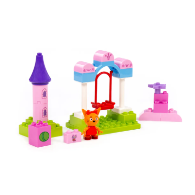 купить Конструктор Полесье "Макси" - "Три кота. Карамелька на качелях", 27 эл.