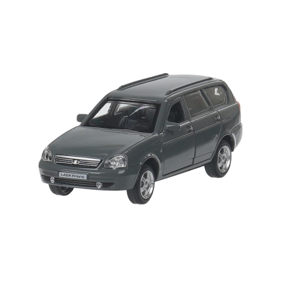 купить Машинка металлическая инерционная Технопарк LADA PRIORA, темно-серая,  12 см