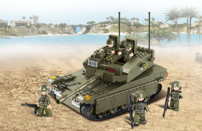 купить Sluban, Конструктор, серия Армия - Танк МЕРКАВА (344 дет.), M38-B0305