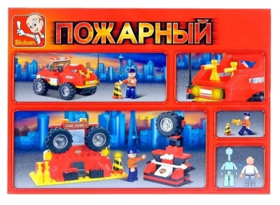 купить Конструктор Джип, Sluban серия Пожарные спасатели, M38-B0217
