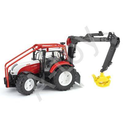 купить Bruder Трактор Steyr CVT 6230 лесной с манипулятором и прицепом с брёвнами