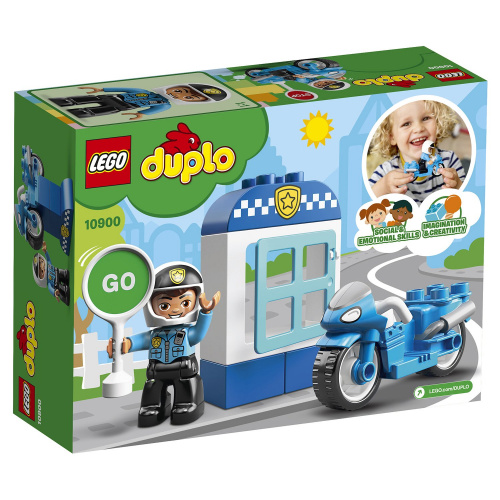купить Конструктор LEGO DUPLO Town Полицейский мотоцикл 10900