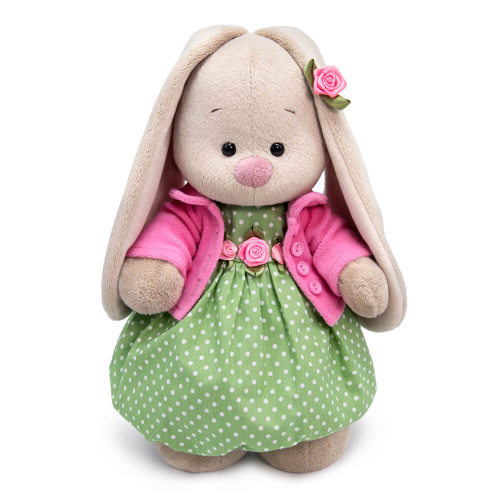 купить Budi Basa, Мягкая игрушка StM-494 Зайка Ми в платье горох (большой, 32 см)