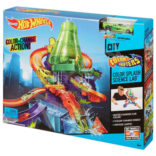 купить Трек Hot Wheels - Лаборатория "Цветной всплеск"