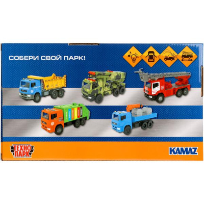 купить Технопарк, Модель пластиковая - Самосвал Камаз (17 см, свет-звук), KAMDUMP-17PL-RDYE