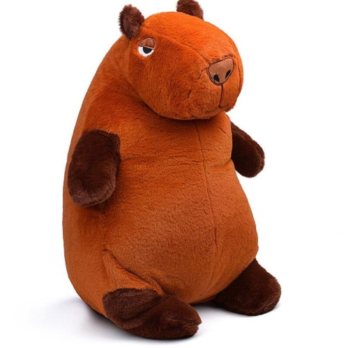 купить Мягкая игрушка Капибара Толстячок коричневый 60 см