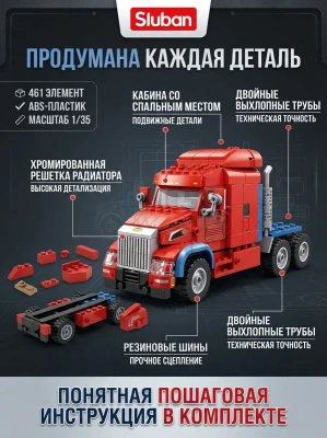 купить Конструктор Sluban "Грузовик №1" M38-B1529 (461 дет.)