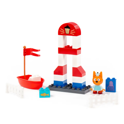 купить Конструктор Полесье "Макси" - "Три кота. Коржик и маяк", 23 эл.