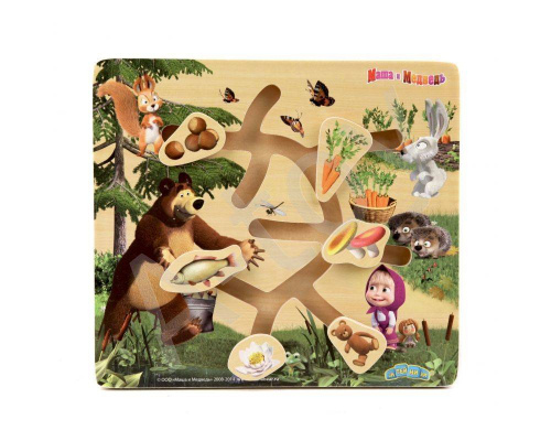 купить Лабиринт Маша и ее друзья, Маша и Медведь (дерево)