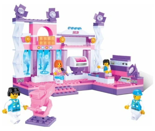 купить Sluban, Конструктор - Розовая мечта Сцена с фигурками 176 дет. , M38-B0252