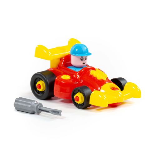 купить Полесье, Конструктор-транспорт "Автомобиль гоночный" (22 элемента) (в пакете), 77127