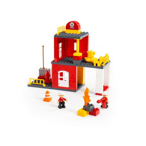 купить Конструктор "Макси" - "Пожарная станция" (64 элемента), 77516-PL