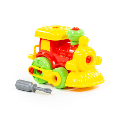 купить Полесье, Конструктор-транспорт "Паровозик" (25 элементов) (в пакете), 77134