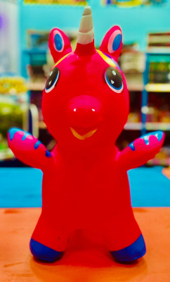 купить Симбат, Игрушка-прыгун Единорог (красный), 4332TND-крас