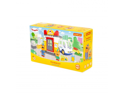 купить Конструктор Полесье "Макси" - "Три кота. Автовокзал", 43 эл.