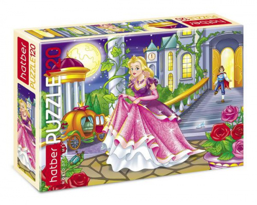 купить Пазл Hatber 120 элементов - Золушка (А5 формат)