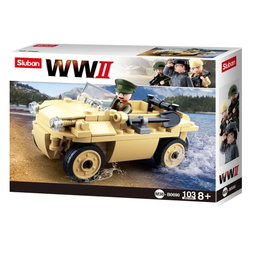 купить Конструктор Грузовик-амфибия, Sluban серия Армия, M38-B0690