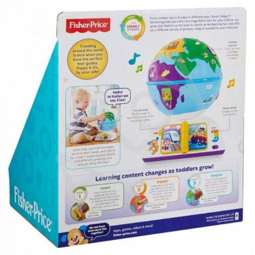 купить Обучающий глобус, Fisher Price (со звуком)