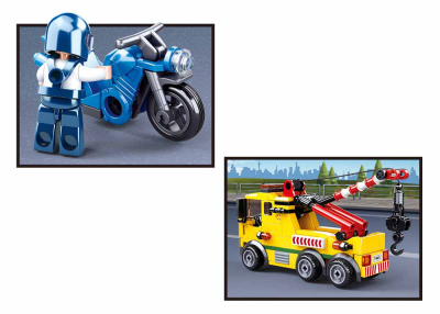 купить Sluban, Конструктор, серия Город - Передвижной кран - эвакуатор (205 дет.), M38-B0877