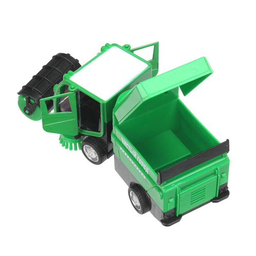 купить Машинка  металлическая Технопарк УБОРОЧНАЯ МАШИНА, зеленая, 15,5 см