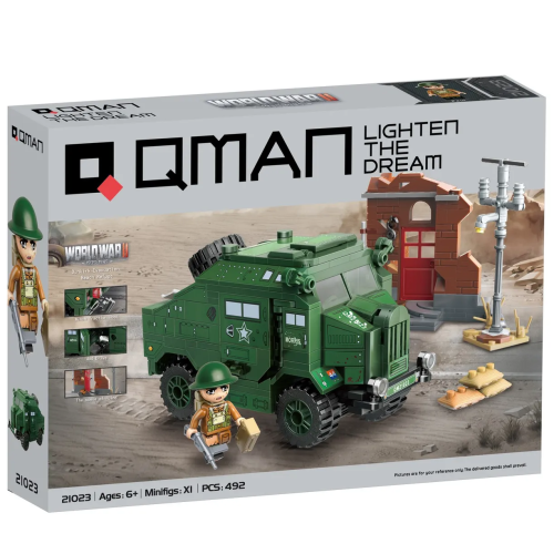 купить Конструктор Qman "Военная машина" (492 дет.)