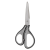 купить Ножницы BRAUBERG "SUPER", 175 мм, серо-черные, 2-х сторонняя заточка, эргономичные ручки